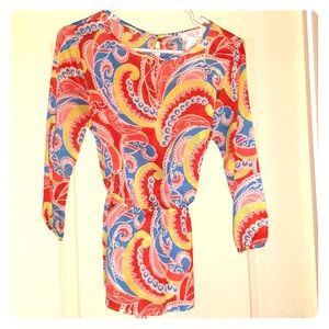 Bright paisley blouse